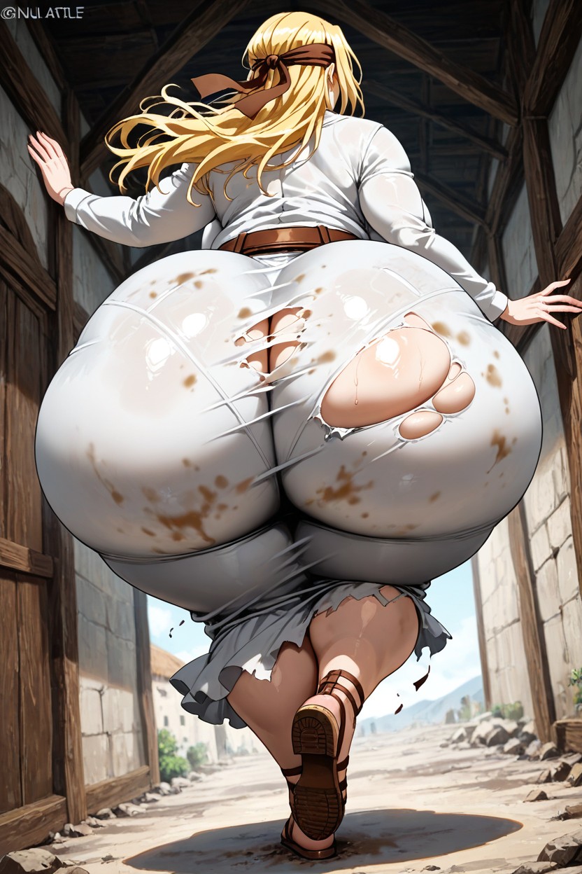 Fat Ass, Long Hair, Gigantic Ass AI Porn