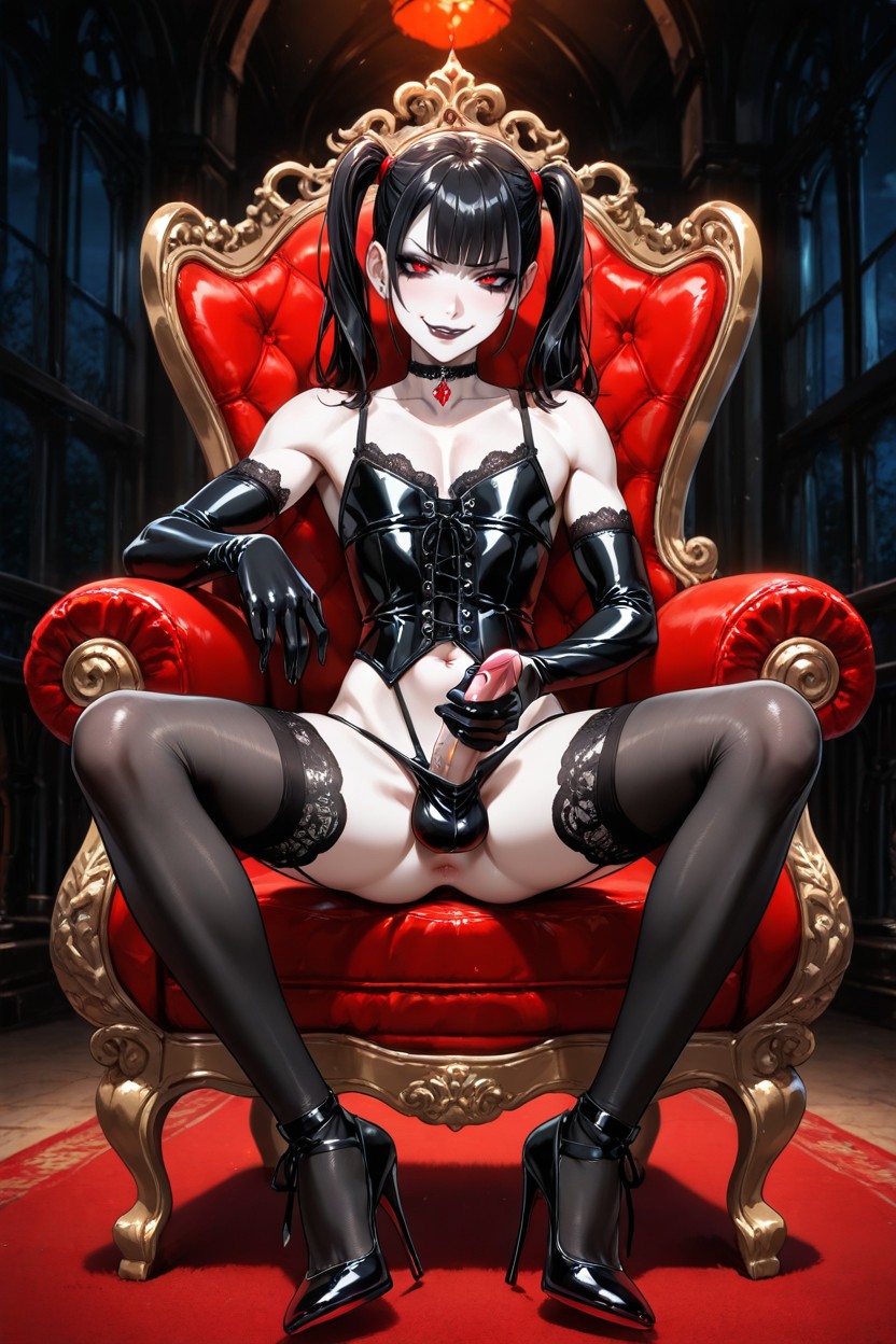Choker, Anus, High Heels AI Gay Porn