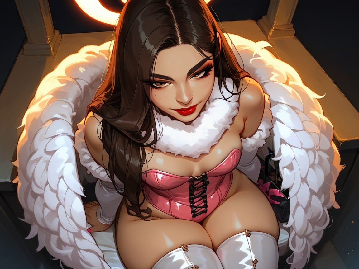 Vibrant Saturated Colors, Thick Thighs, Low Torso Height Hentai AI Porn
