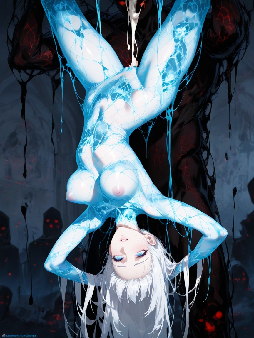 18+, Male Ghost, Transparent Dress Hentai AI Porn