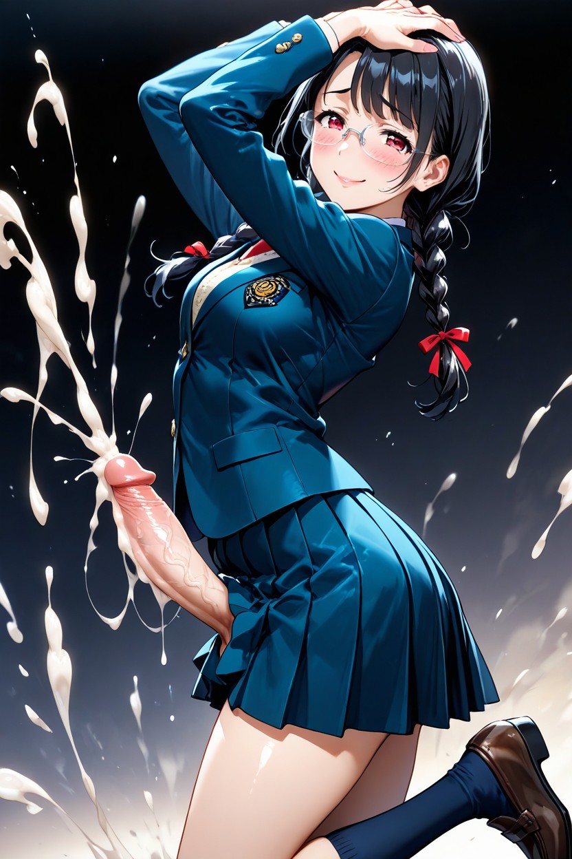 Loafer, Blush Cheeks, A Lot Of Cum Flying Hentai AI Porn