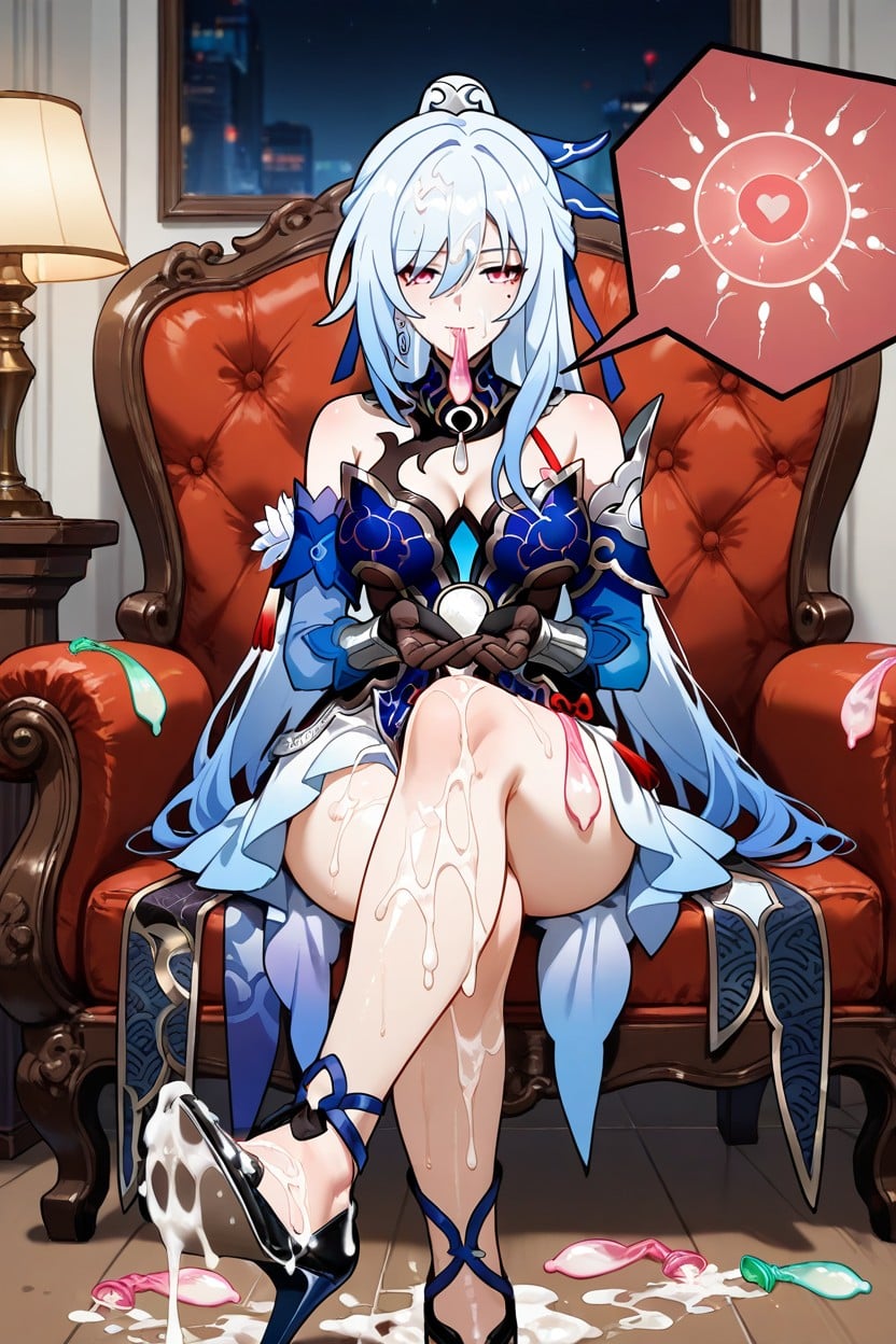 Cum Dump, Style Anime, Sperm Covered Feet Hentai AI Porn