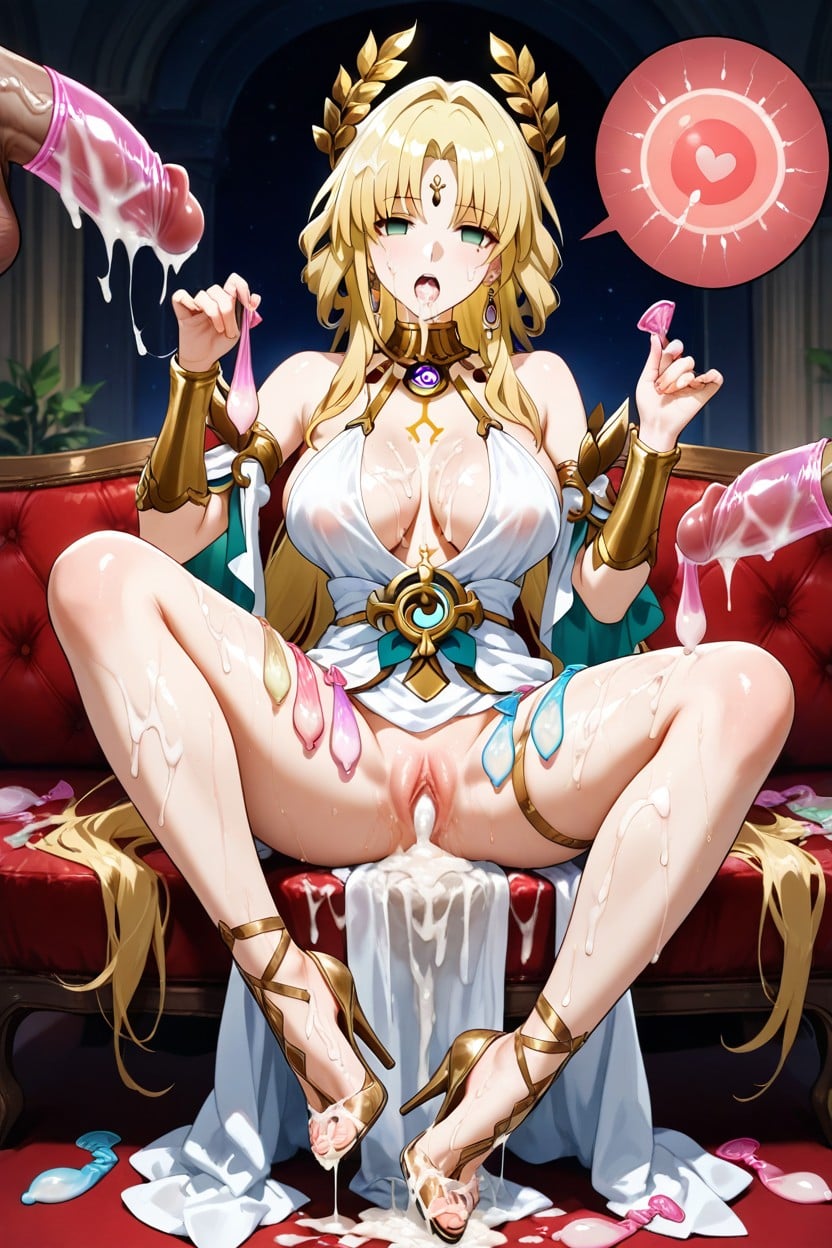 Excessive Semen On Everywhere, Laurel Crown, Cum Everywhere Hentai AI Porn