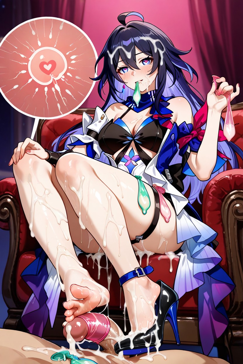 Drinking Semen, After Sex, Cum On Feet Hentai AI Porn