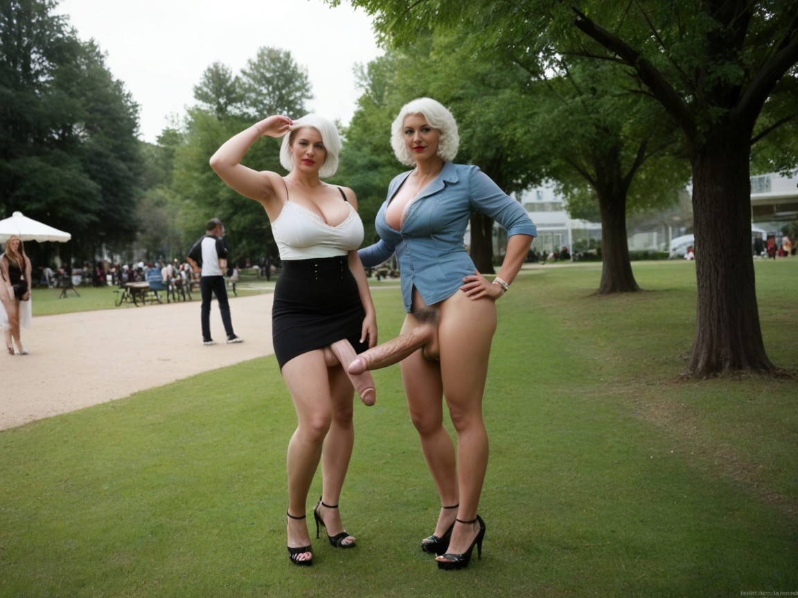 Hard Cock, Trees, Big Erect Cock AI Porn