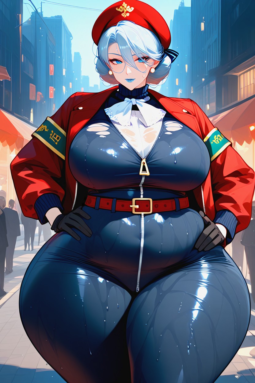 Blue Eyes, Massive Ass, Skin Tight Hentai AI Porn