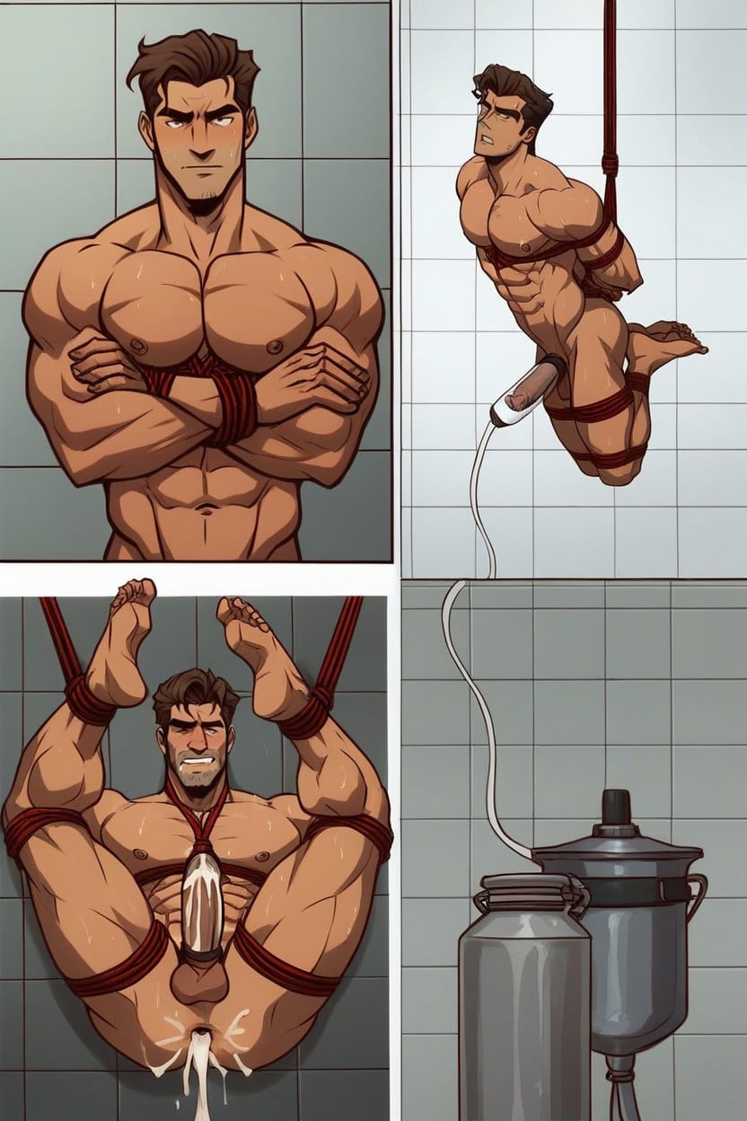 20+, Tremble, Men Drooling AI Gay Porn