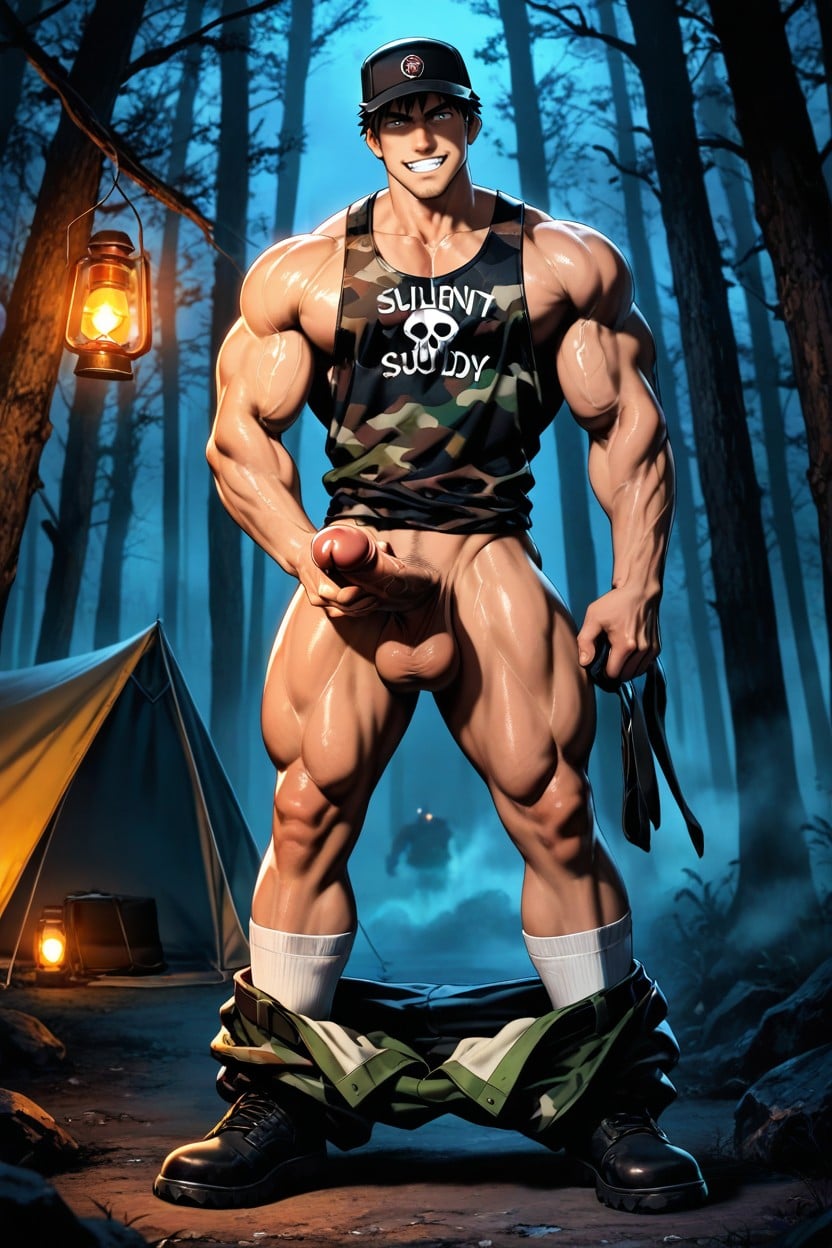 Low Hanging Big Balls, 18+, Looking At Viewer AI Gay Porn