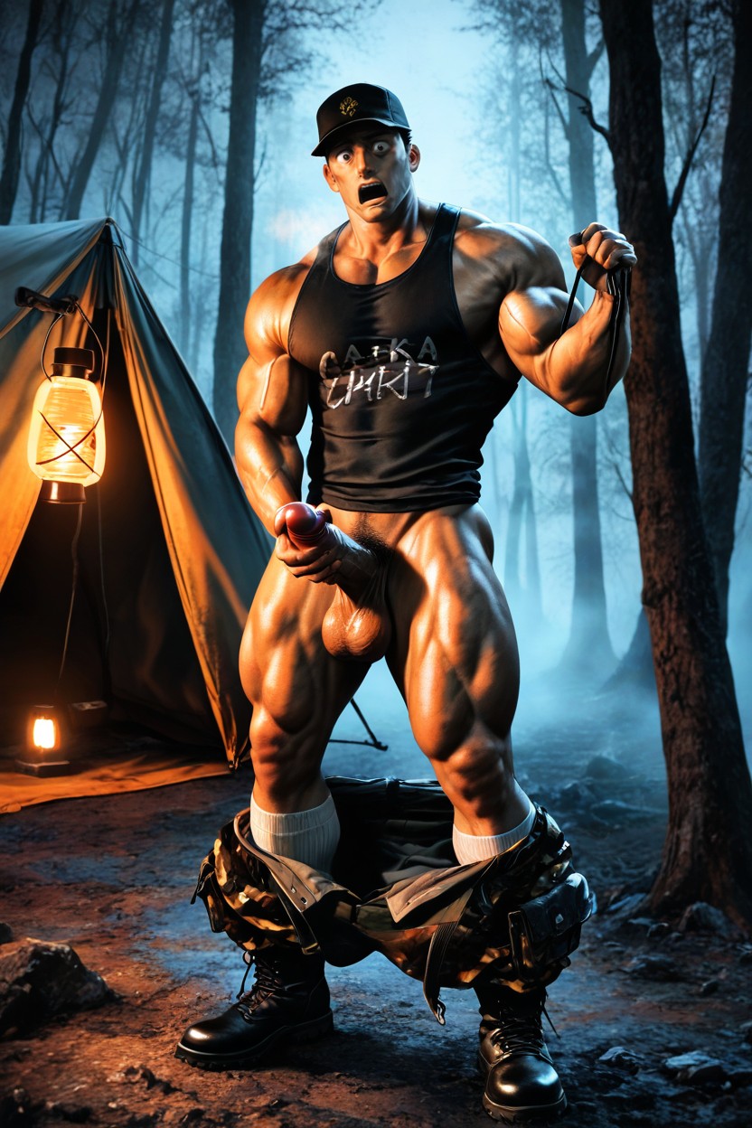 High Contrast, Bulging Pecs, Realistic Lighting AI Gay Porn