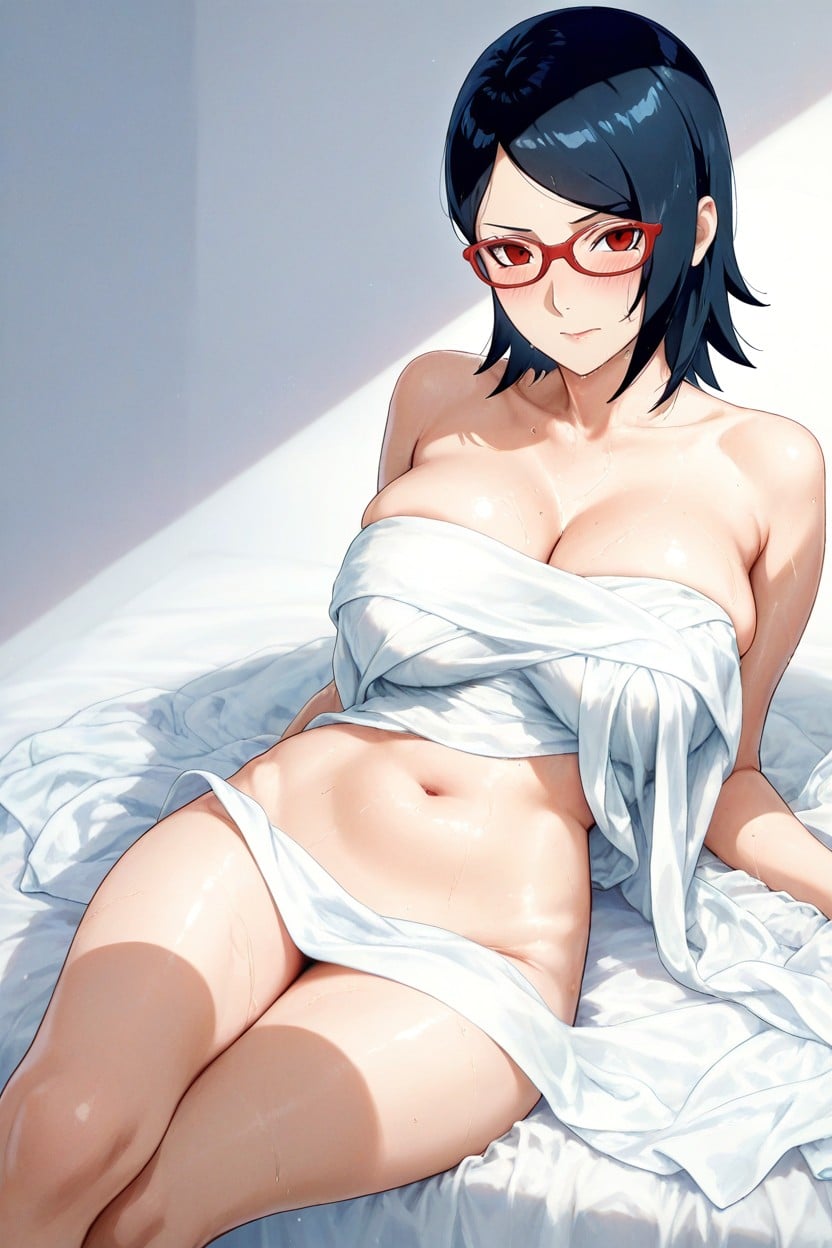 Sarada Uchiha, Avoiding Any Explicitness, And Subtly Sensual Hentai AI Porn