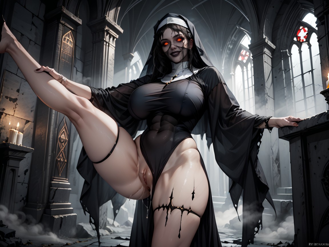 Dark Fantasy Realism, 18+, Haunting Composition Hentai AI Porn
