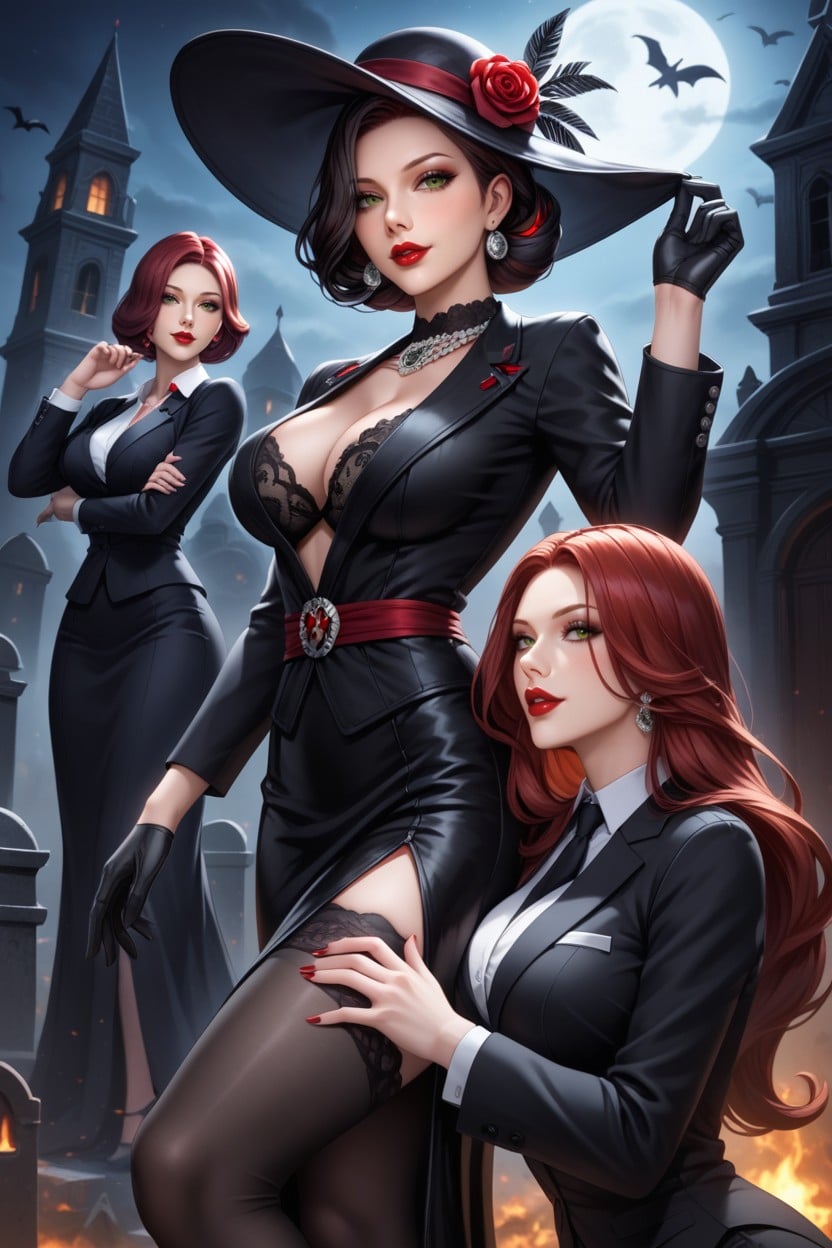 Black Shirt, Jessica From Roger Rabbit, Widow's Hat Hentai AI Porn