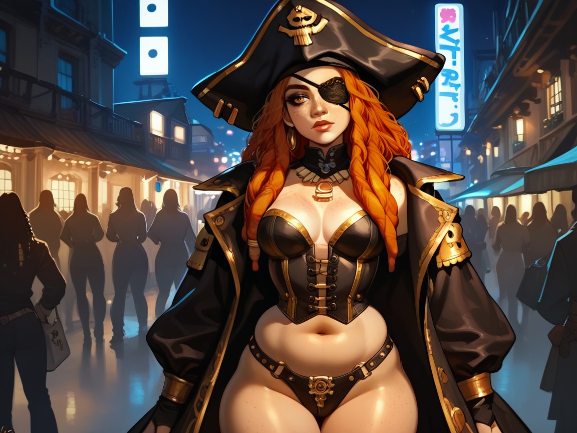 Ginger, Sharp Lines And Edges, Street Location Hentai AI Porn