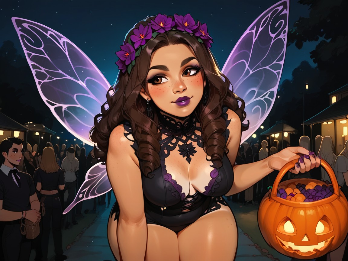 Chinadoll Face, Rounded Hips, Rave Lighting Hentai AI Porn