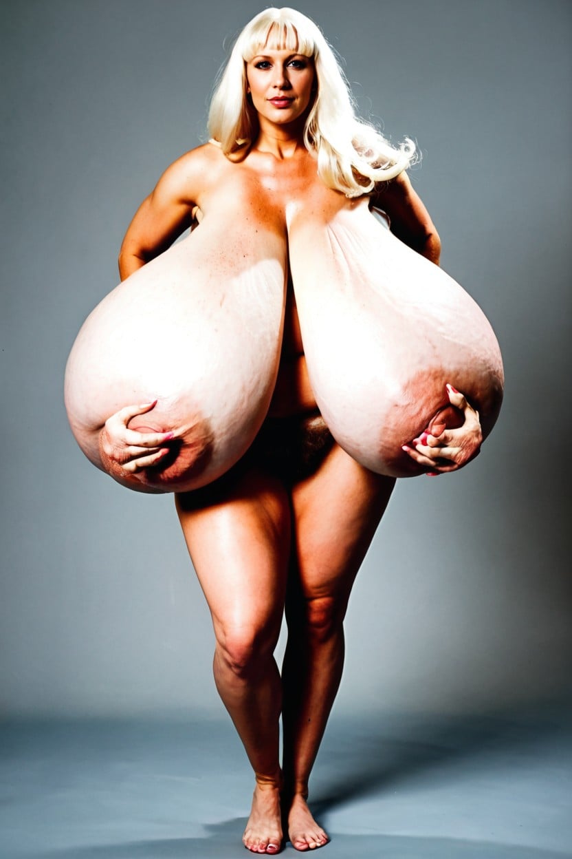 Huge Breast, Gigantic Puffy Nipples, Huge Pointed Tits MILF AI Porn