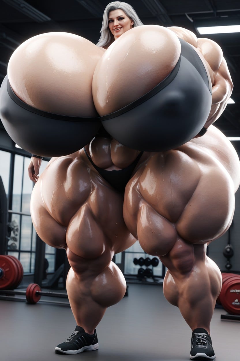 Sweaty Body, Extremely Muscular, Perfect Figure AI Porn