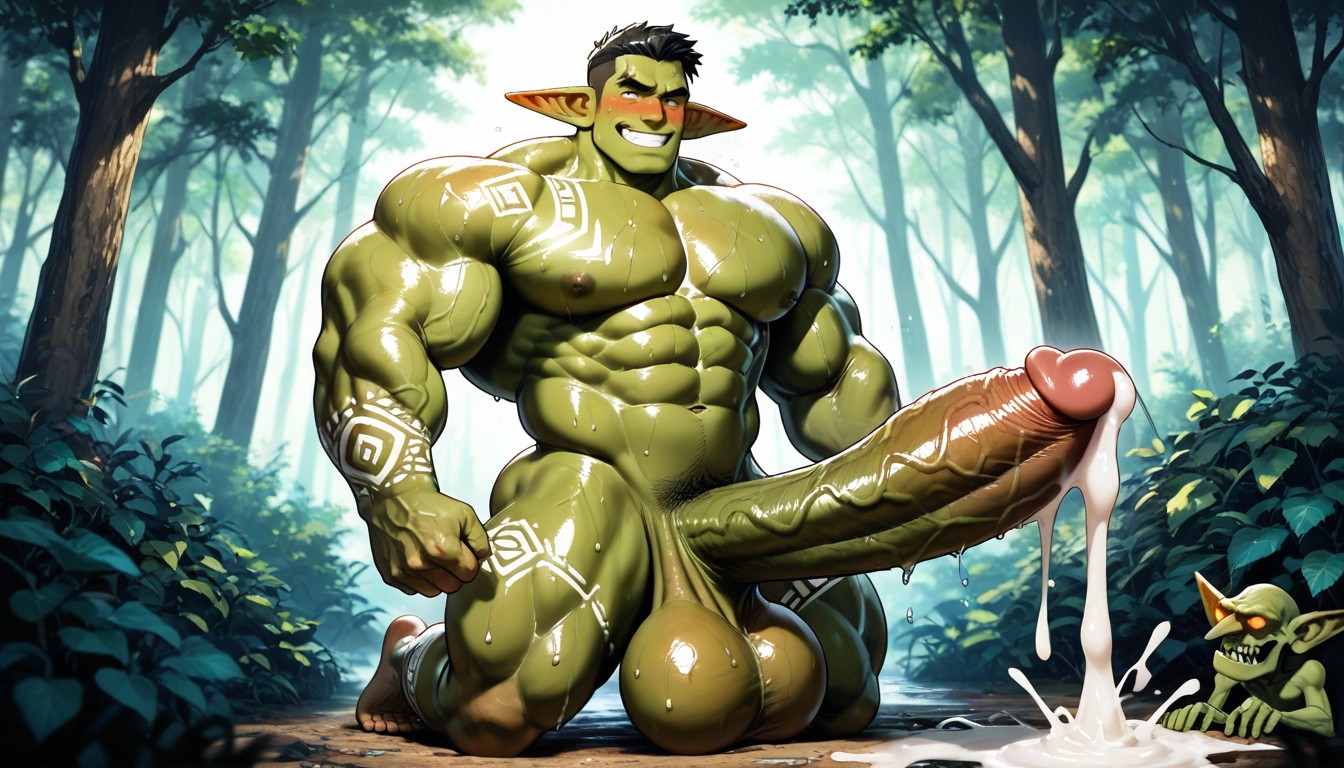 Smooth, Pecs, Wet AI Gay Porn