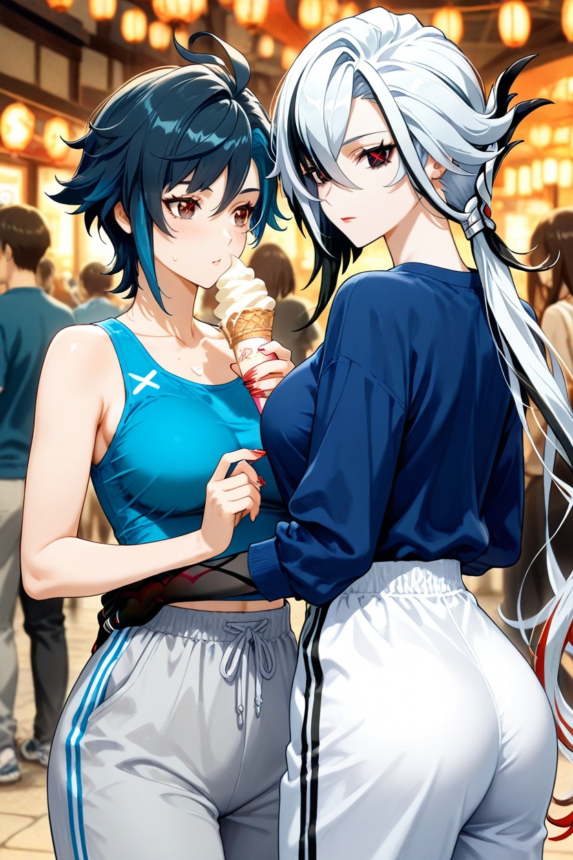 Perfect Medium Butt, Brown Eyes, Fair Skin Hentai AI Porn