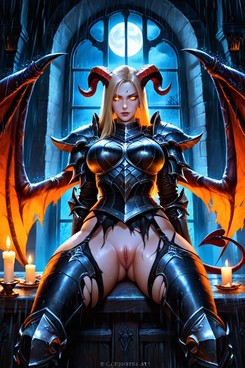 Indoors, Gothic, 25+ AI Porn