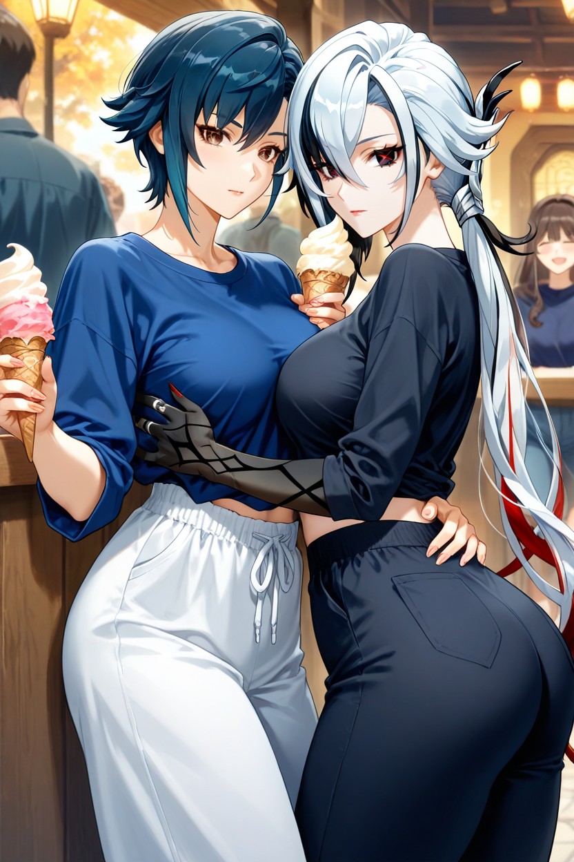 Pointy Nails, Two Women, Without A Bra Hentai AI Porn