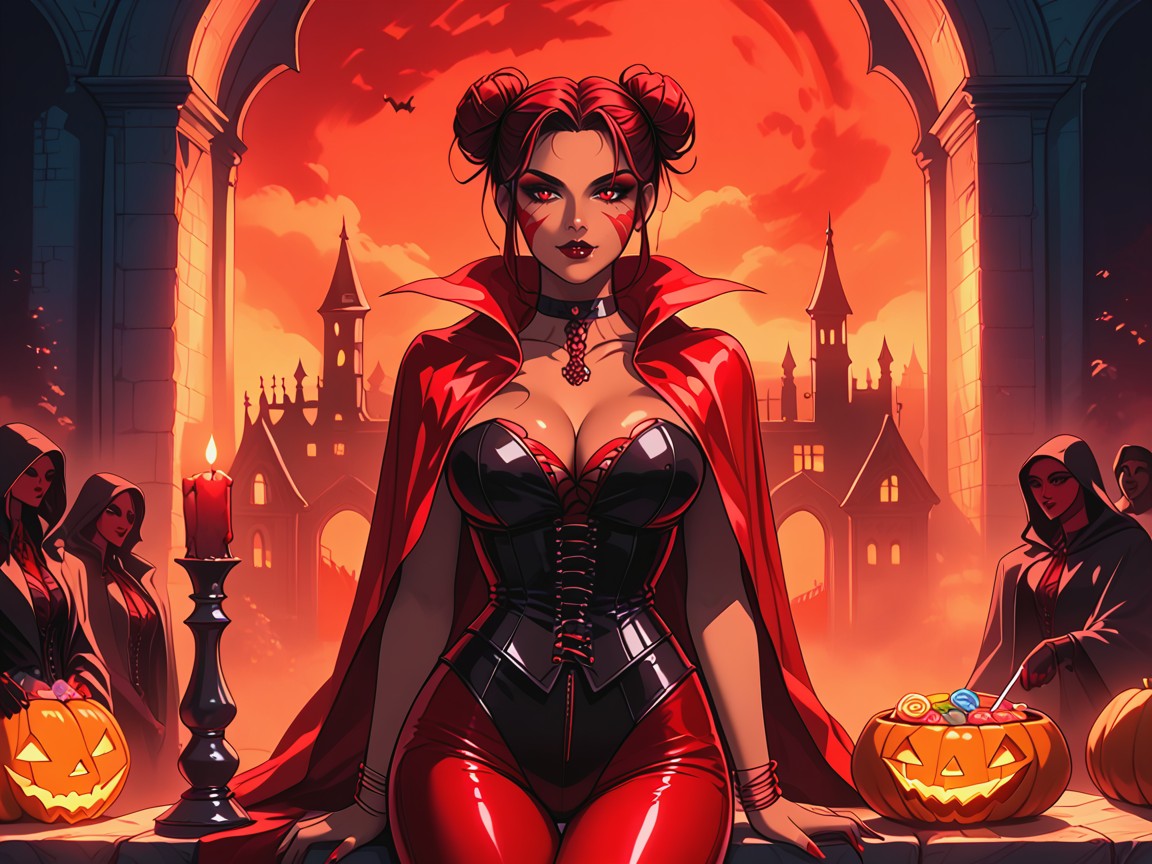 Tight Waist, Bats In Distance, Luz Volumétrica Porno latina IA