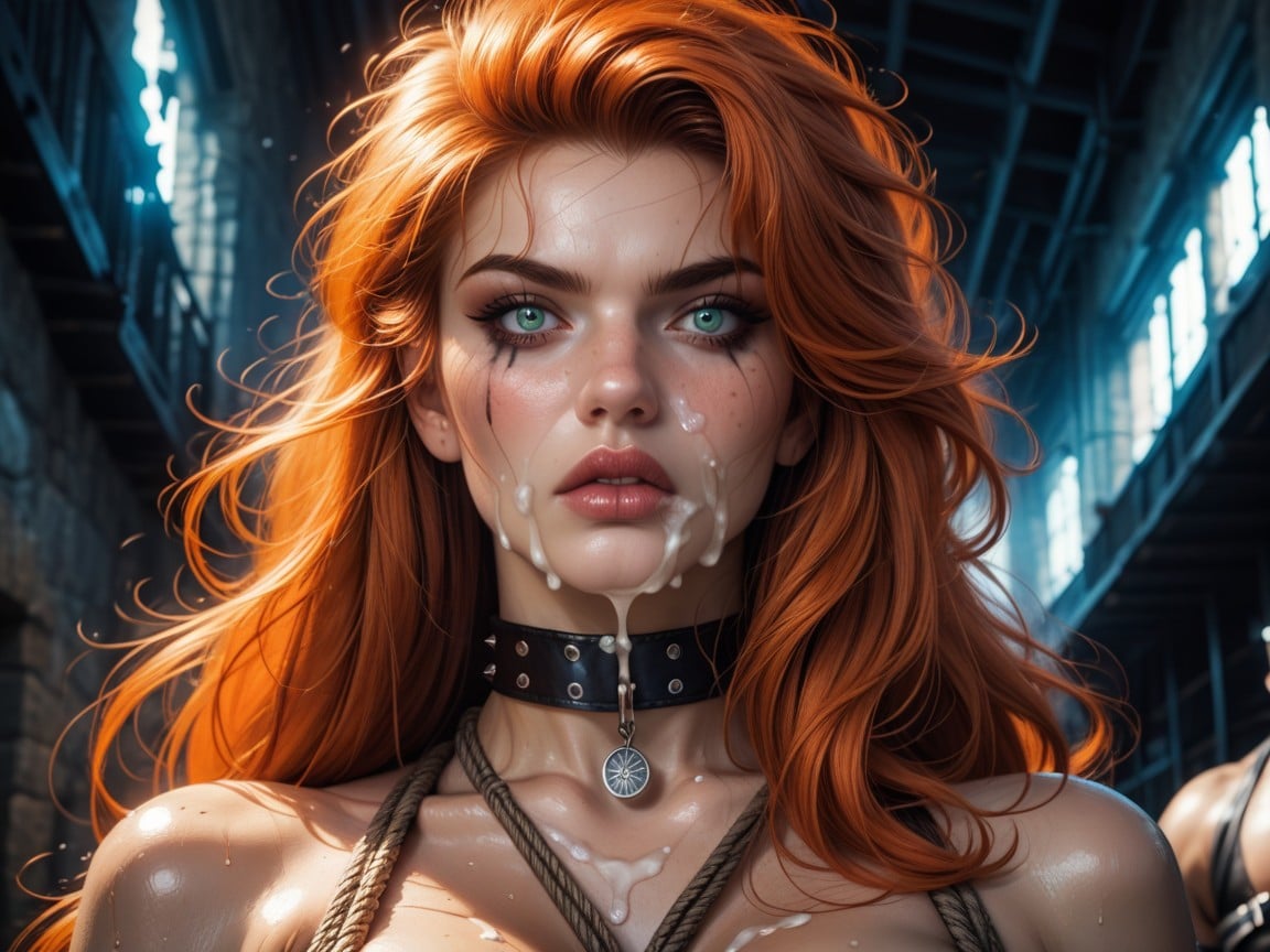 Messy Hair, Hyper Realistic, Blue Eyes AI Porn