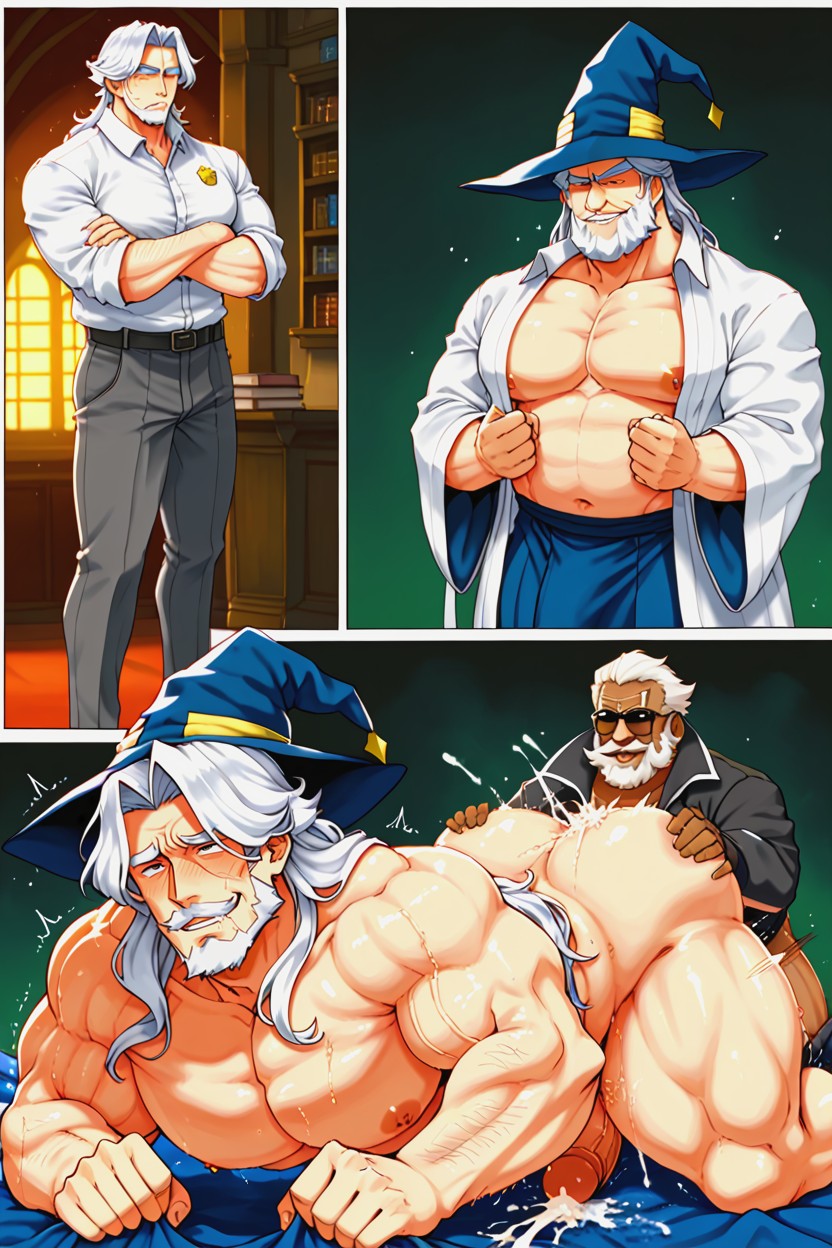 Ahegao, Gigantic, Massive Body AI Gay Porn