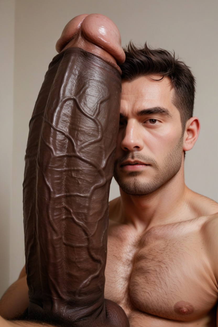 Thick Glans, Erection, 1 Person AI Gay Porn
