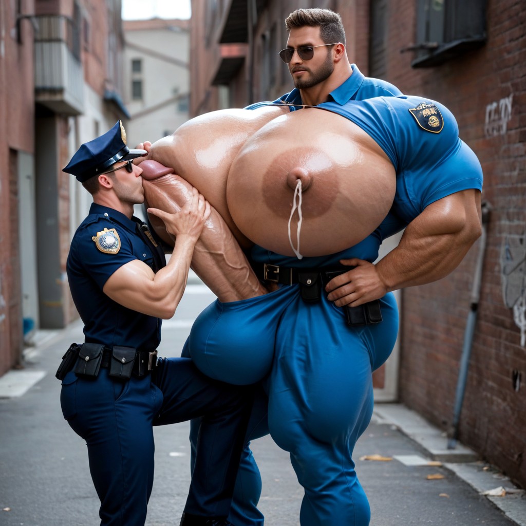 Another Man Grabbing Milk Man's Boobs, Legs Spread, Rough Grope AI Gay Porn