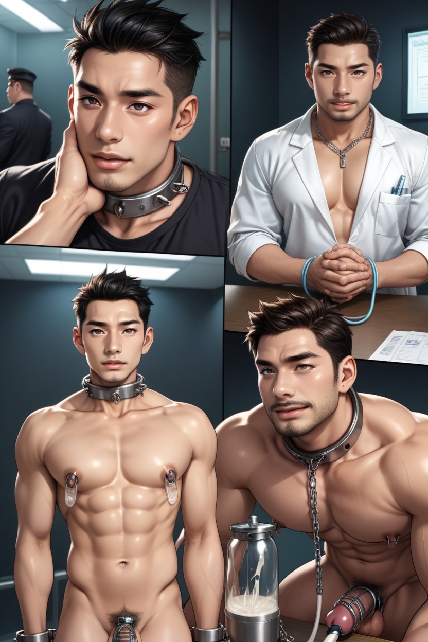 Milking Machine, Cum Bursting, Eyes Rolling Back AI Gay Porn