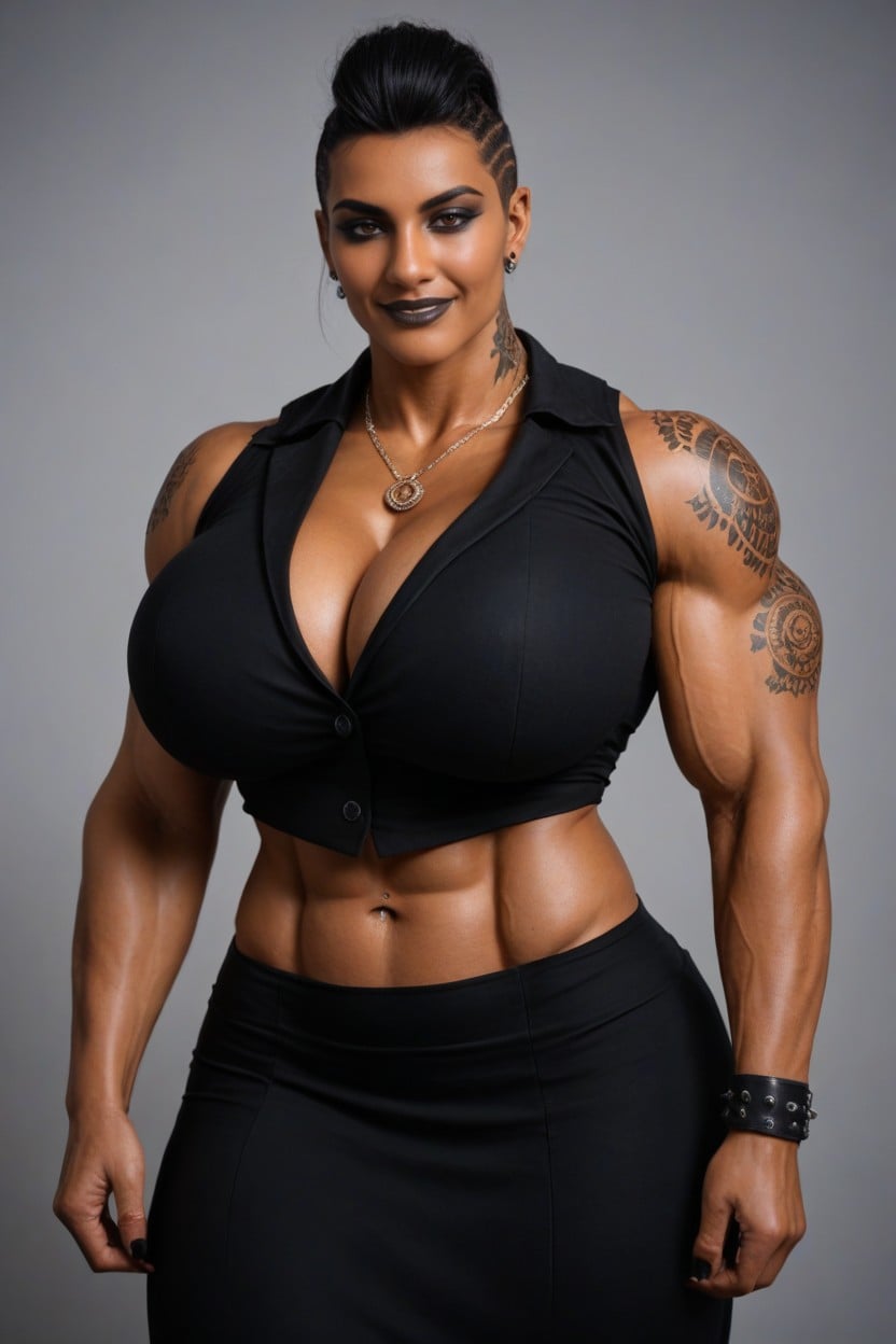 Centauress, Necklace, Massive Muscular Shoulders Indian AI Porn