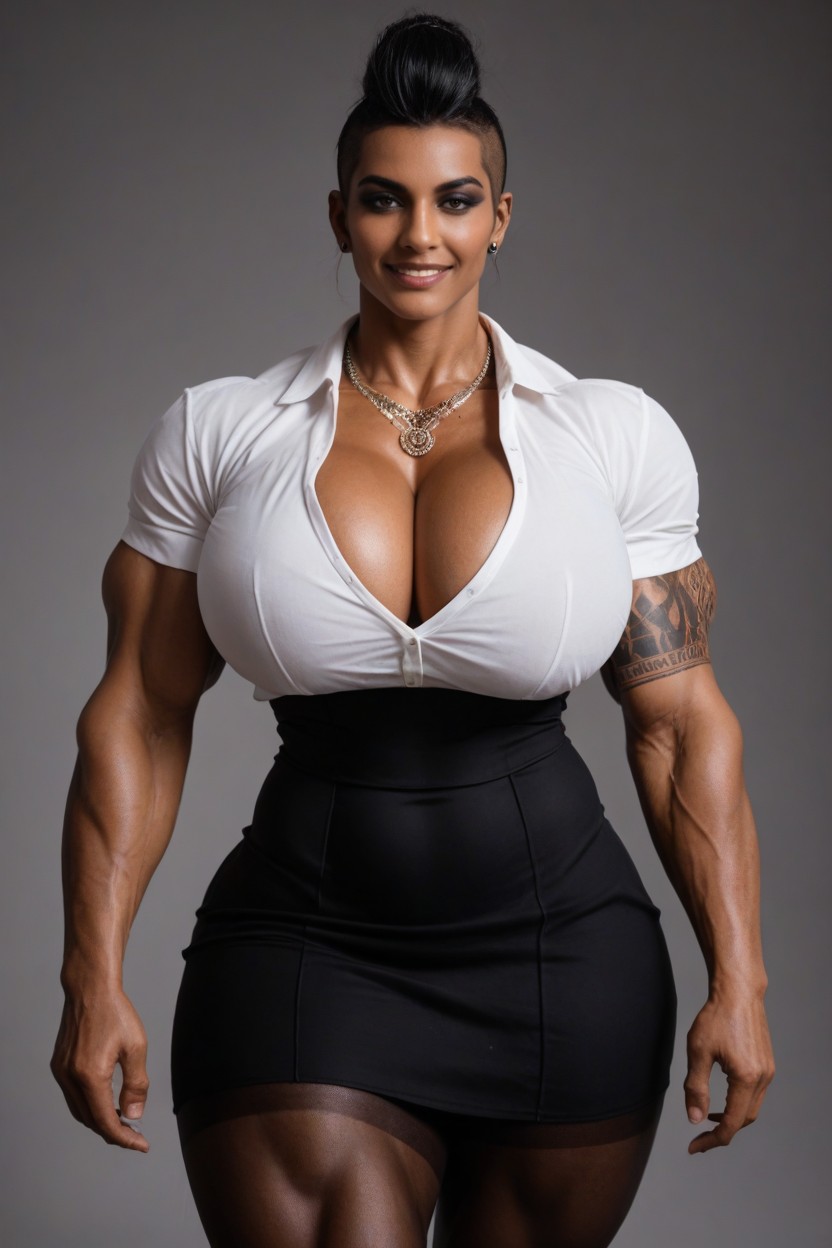 Teacher, Punk Clothes, Womanly Super Hips Indian AI Porn