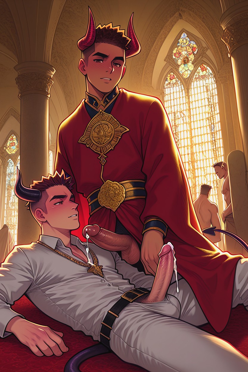 18+, Devil, Medium AI Gay Porn