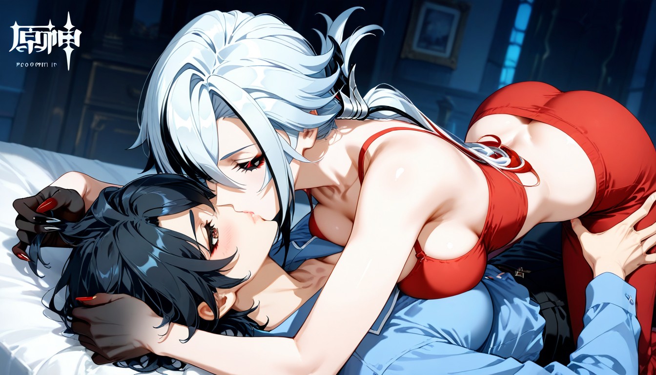 Brown Eyes, Hair, Perfect Medium Butt Hentai AI Porn