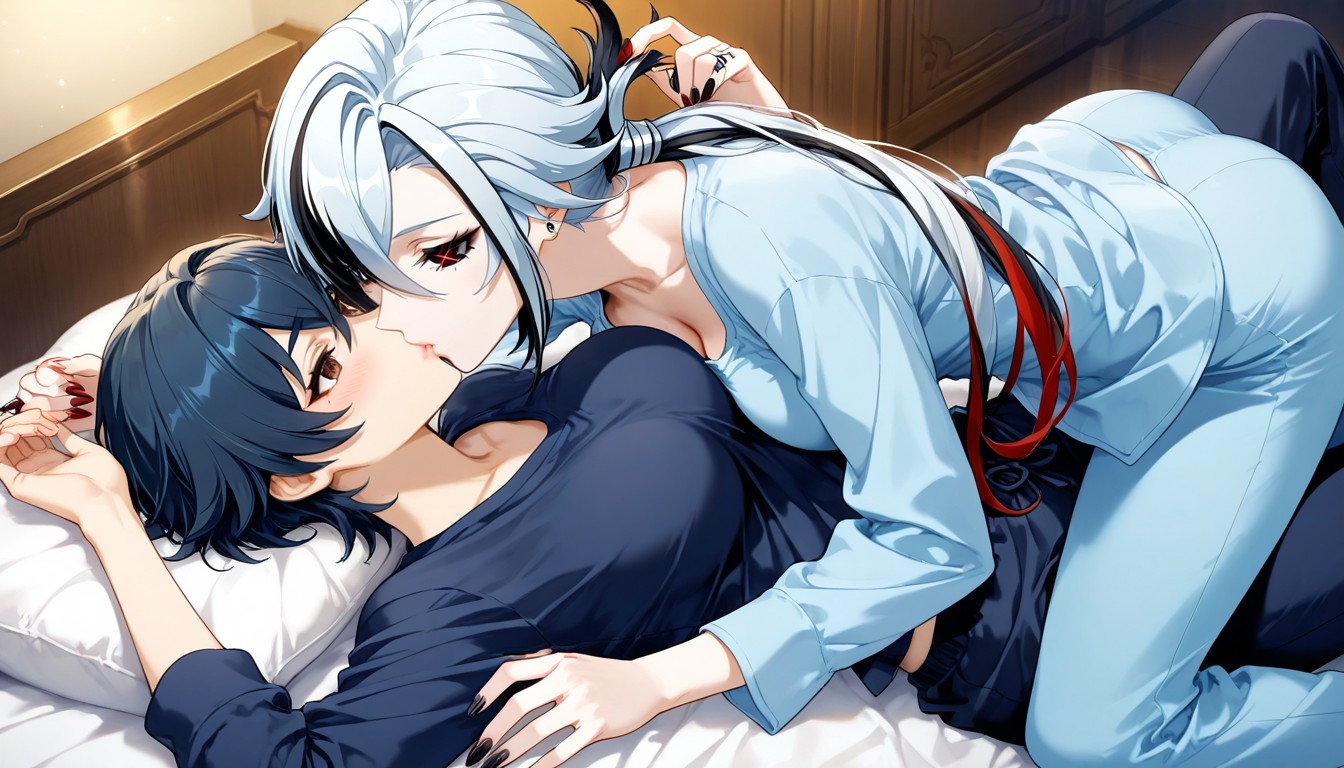 25+, Laying, Brown Eyes Hentai AI Porn