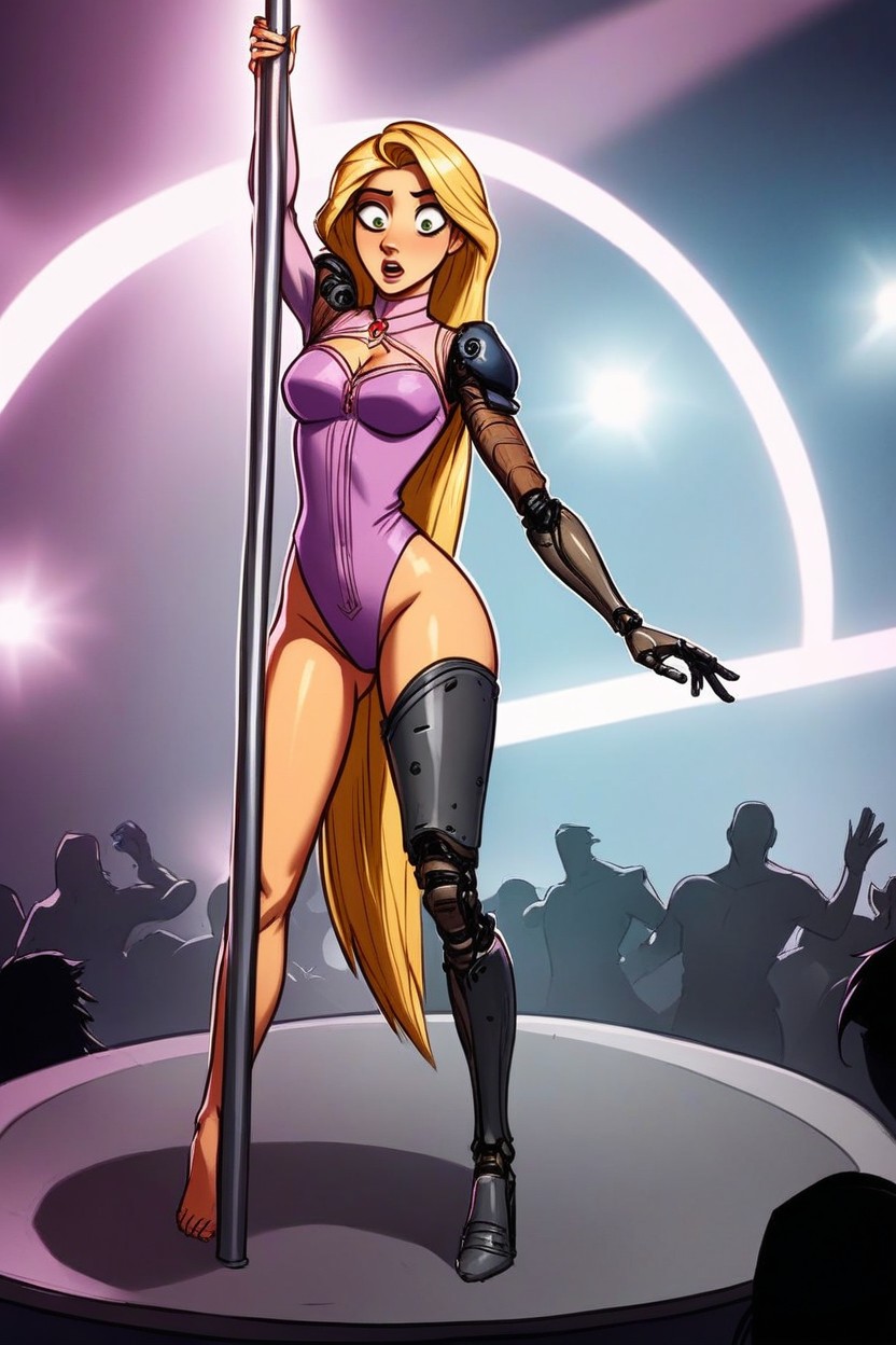 Round Hips, Rapunzel Tangled, Super Lowest Height AI Porn
