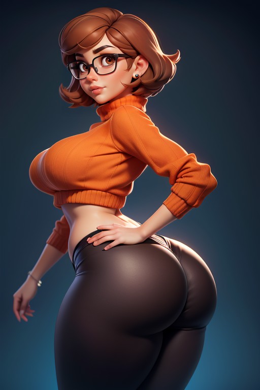Thick, Wide And Thick, Brown Eyes Hentai AI Porn