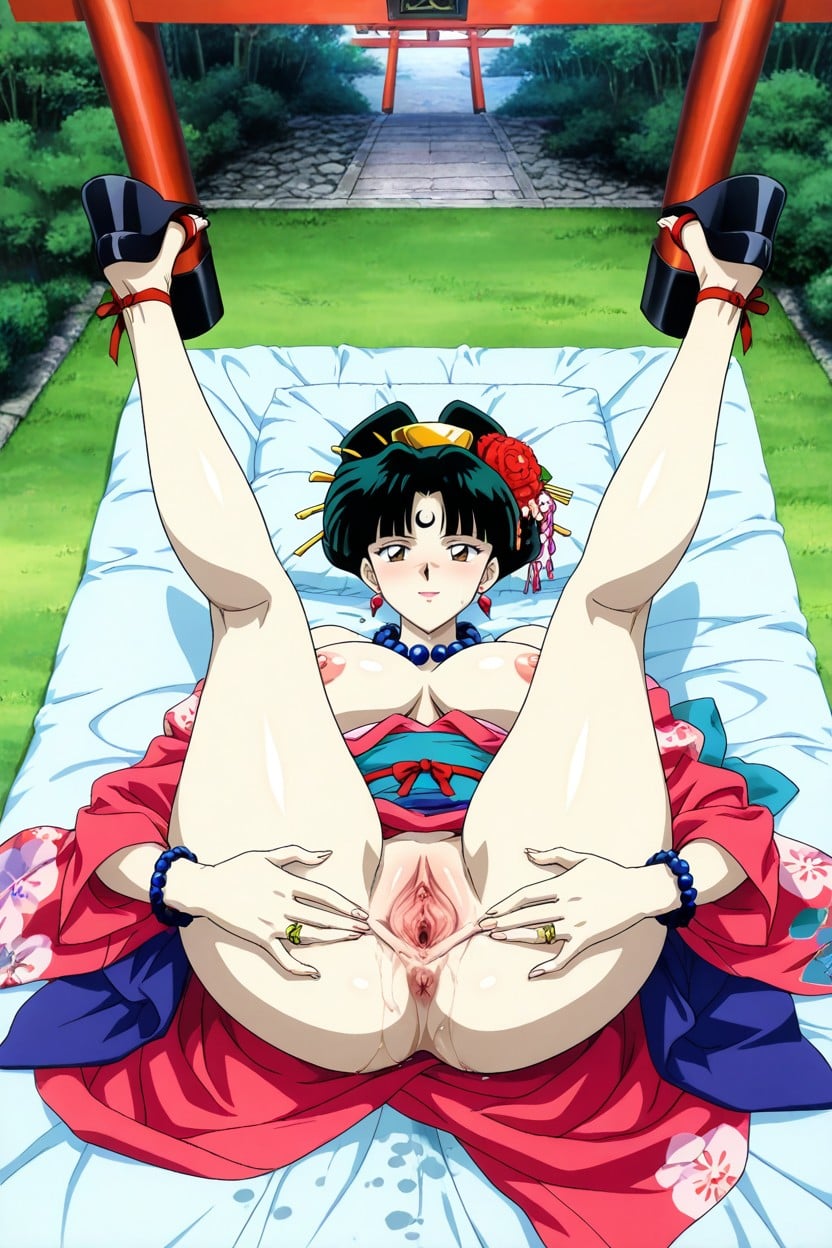 S Anime Style, Tie Ankle With Red Ribbon, Drafting Pussy Hentai AI Porn