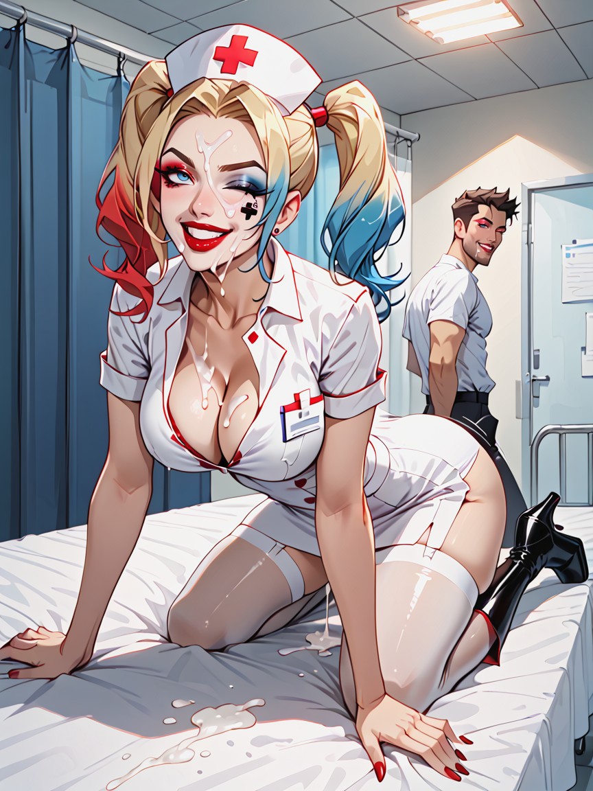 Bimbo, Hourglass Body, Seductive Hentai AI Porn