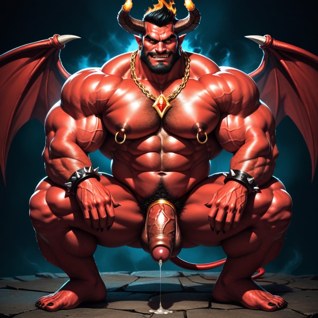 Big Balls, Demon Wings, Long Beard AI Gay Porn