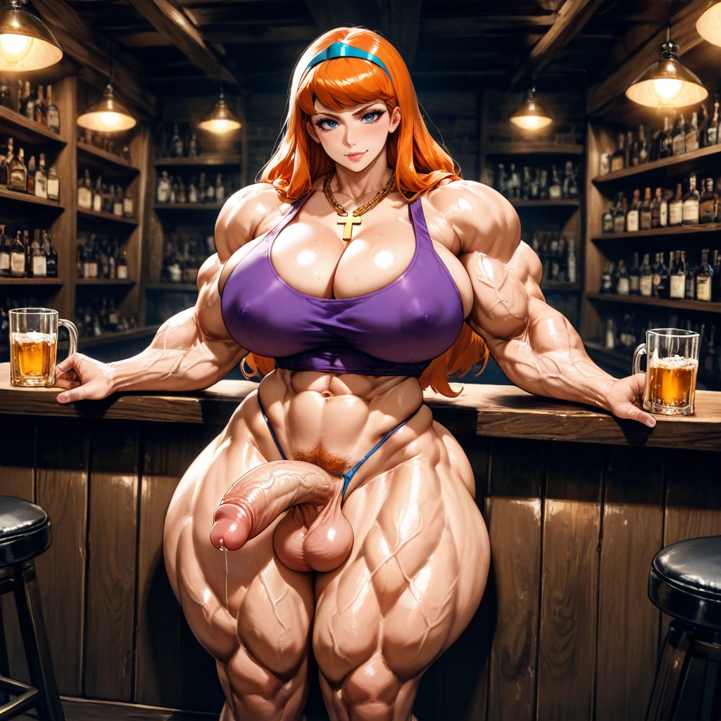 Muscular Breasts, Abs, Futanari Hentai AI Porn
