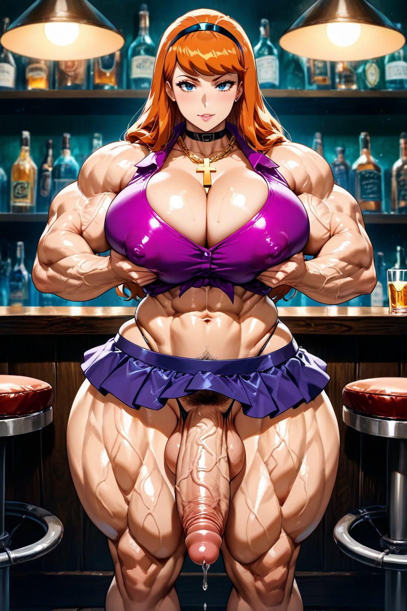 Precum, Penis Close At Viewer, Daphne Blake From Scooby Doo Hentai AI Porn