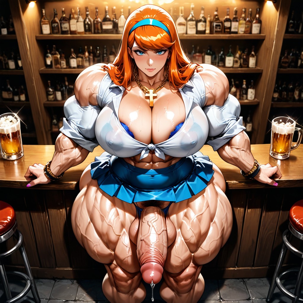 Ft Tall, Cleavage, Futanari Hentai AI Porn