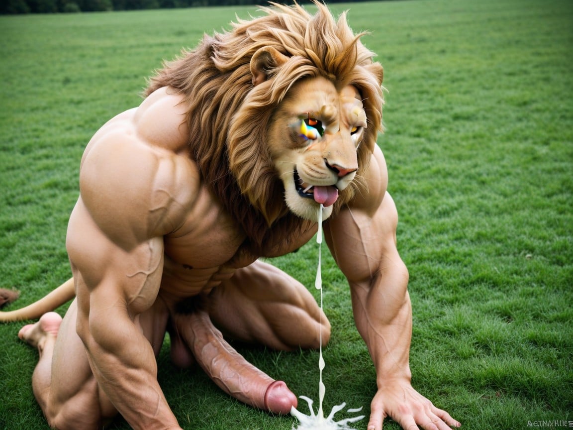 Cumshot, Lion Tail, Night AI Gay Porn