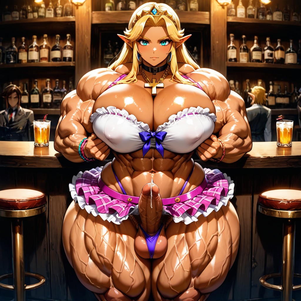 Front View, Pubic Hair, Ultra Muscular Hentai AI Porn