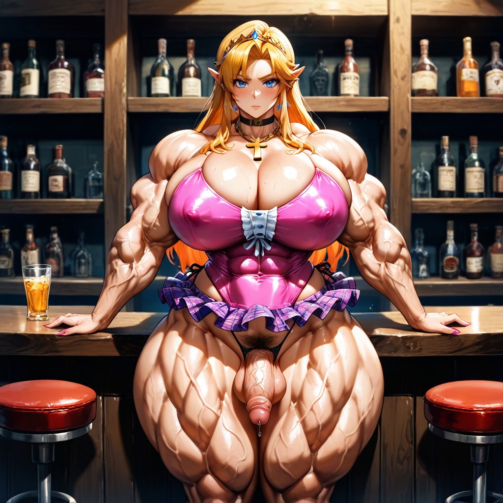 Huge Biceps, Thick Thighs, Pubic Hair Hentai AI Porn