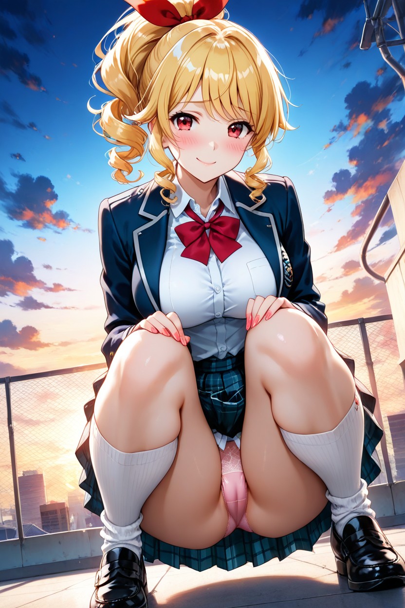 Sunset, Curly, Ponytail Hentai AI Porn