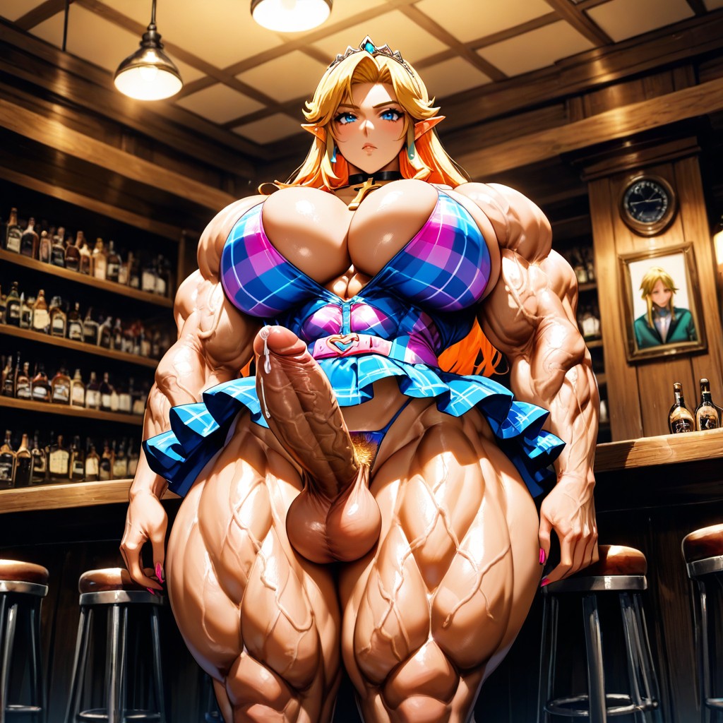 Extremely Large Ass, Pubic Hair, Medium Hentai AI Porn