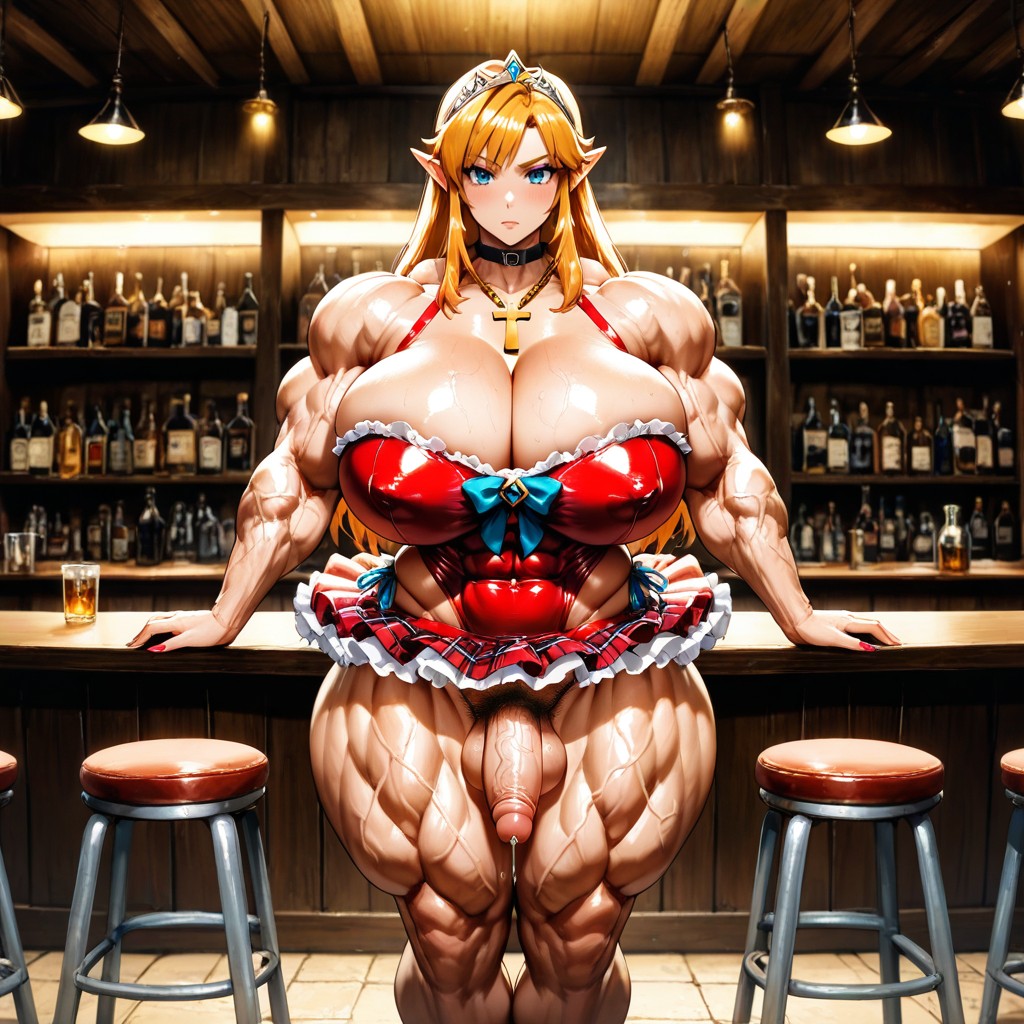 Frilly Red Plaid Tutu, Muscular Veins, 25+ Hentai AI Porn