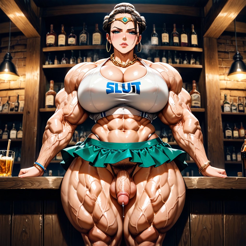 Hair-bun, Bodybuilder, Foreskin Hentai AI Porn